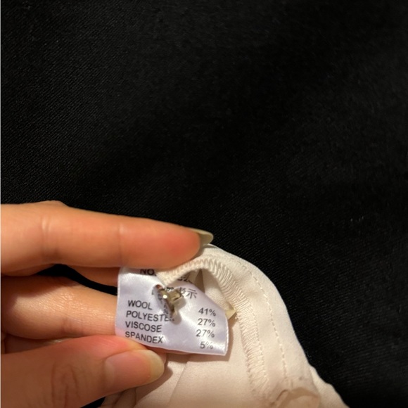 CREPE WOOL TOP with frills - Picture 3 of 4